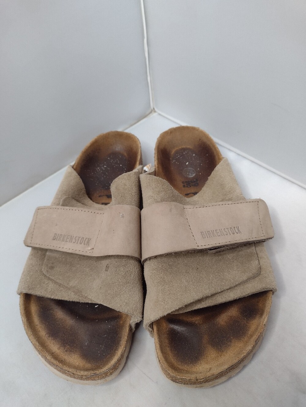 Birkenstock Kyoto Suede Leather Sandals Slides Unisex 39 W8 M6 Cork A23